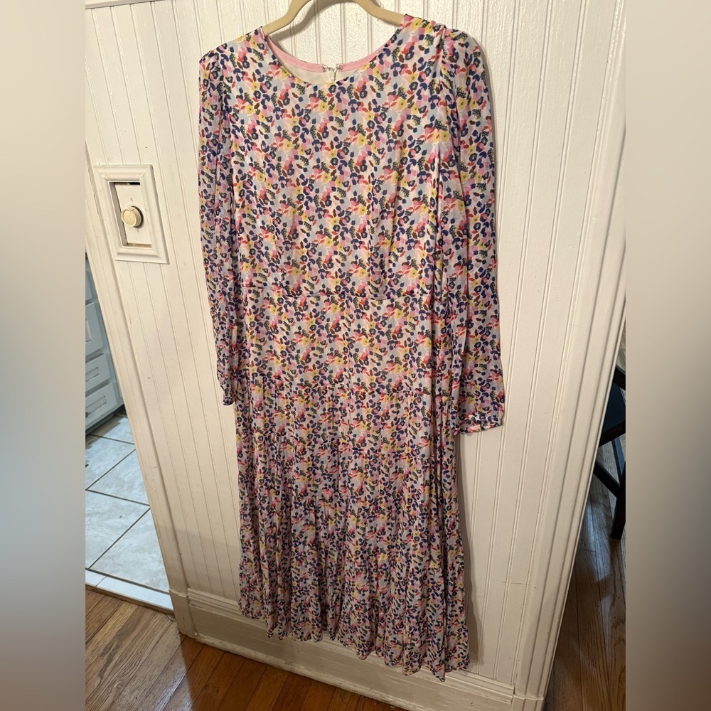 Boden Floral viscose Maxi Dress 12P